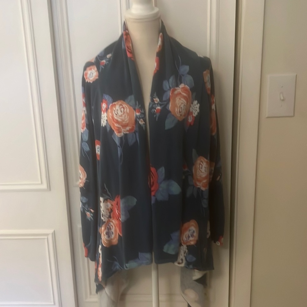 Matilda Jane Teal Blue Cosy Days Cardigan Size M